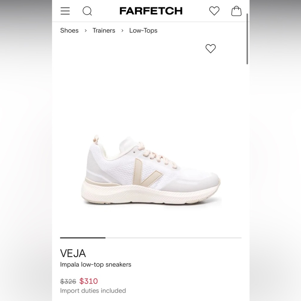 Veja Women's impala low-top sneaker size 6